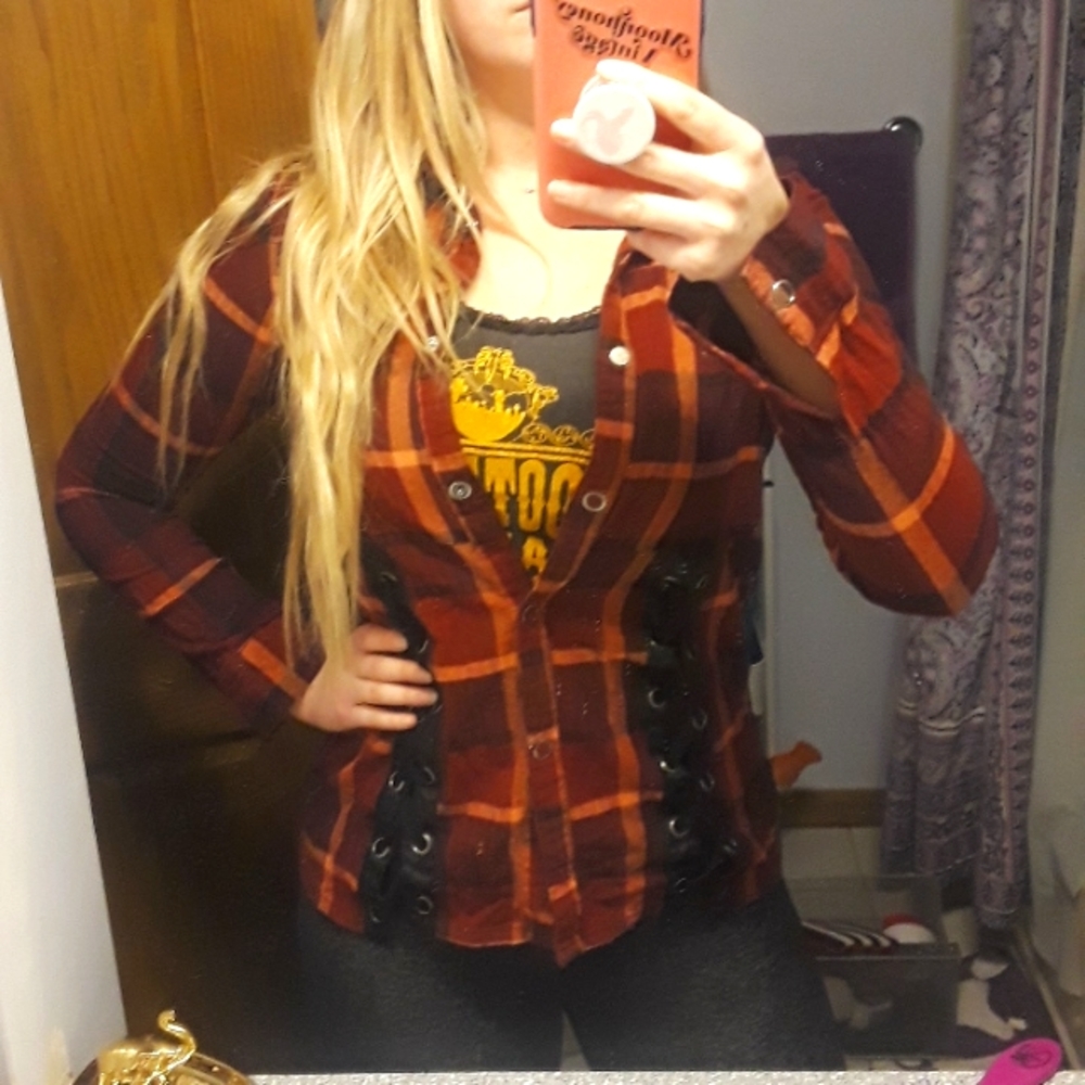Pumpkin Spice Button Down